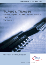 Datasheet TUA6034 manufacturer Infineon